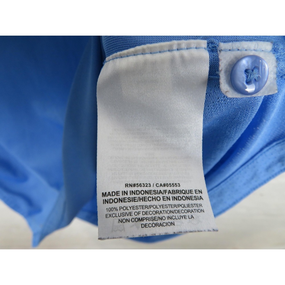 North Carolina Tar Heels Polo Shirt Mens XL Blue Nike Dri Fit NCAA Basketball - Picture 4 of 9